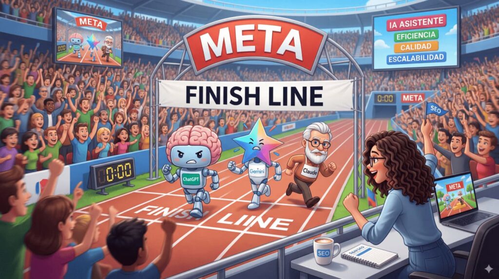 ChatGPT, Claude o Gemini: ¿Cuál IA es mejor para SEO? 2 competencia ia